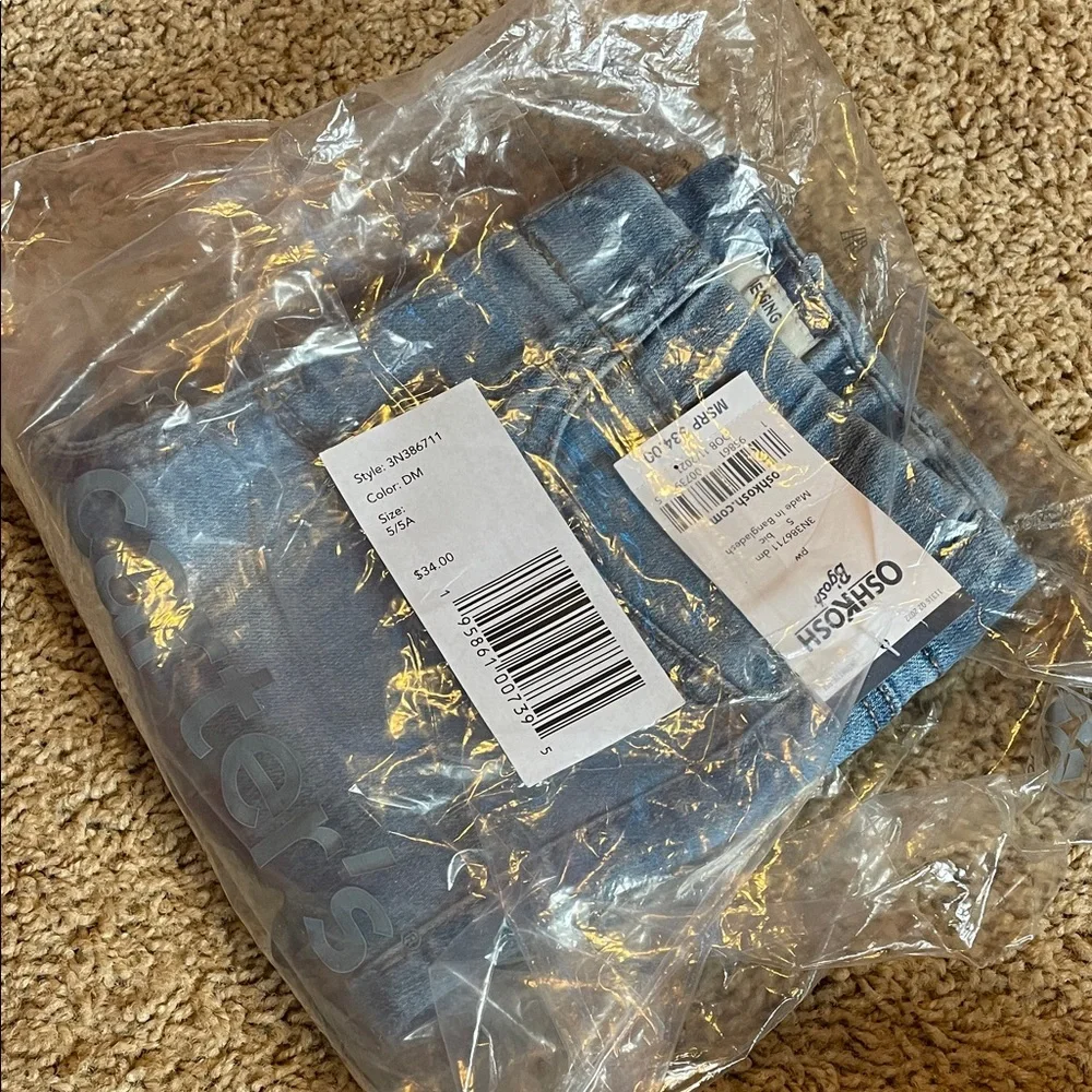 NWT OshKosh B'gosh Light Blue Kids Denim Pants